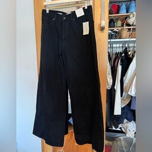 Black Wide-Leg Pants